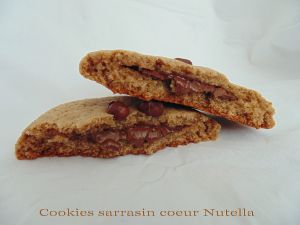 Recette Cookies au sarrasin coeur Nutella
