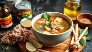 Recette Soupe de porc et bambou à la laotienne : recette authentique