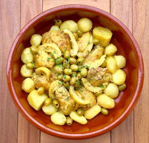 Recette Tajine poulet, olives, citron