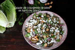 Recette Salade de courgettes grillées et haricots blancs