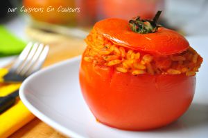 Recette Tomates farcies au risotto à ma façon