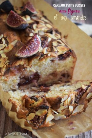 Recette Cake aux petits suisses aux figues et aux amandes