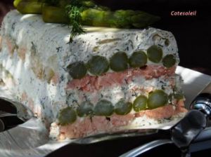 Recette Terrine aux asperges vertes & saumon