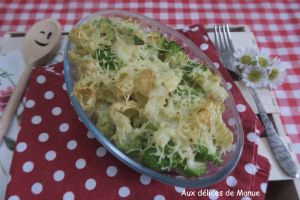 Recette Gratin de pâtes au chou romanesco à l'Air Fryer ou au four