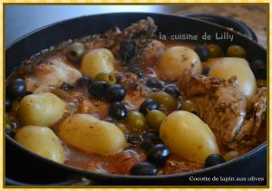 Recette Cocotte de lapin aux olives