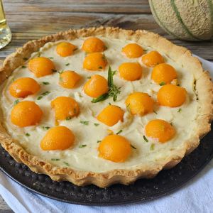 Recette Tarte melon Muscat verveine