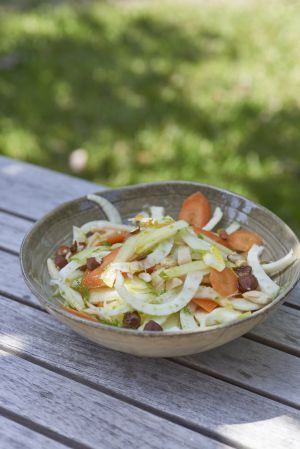 Recette Salade de carotte, fenouil, pomme et noisette