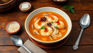 Recette Soupe Phnom Penh, un goût entre terre et mer