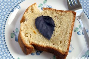 Recette Cake citron-basilic moelleux au beurre vanille Bordier {ronde interblogs}