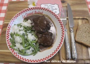 Recette Paleron de bœuf braisé au vin rouge et légumes confits, Big Mamma