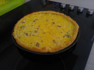 Recette Quiche poulet champignons