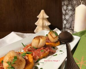 Recette Saint-Jacques poêlées sur lit de Butternut rôtie | mets simple et luxueux à la fois !