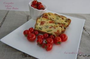Recette Cake aux courgettes, tomates cerises et petit Breton