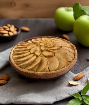 Recette Tarte aux pommes à la frangipane