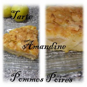 Recette Tarte amandine pommes poires