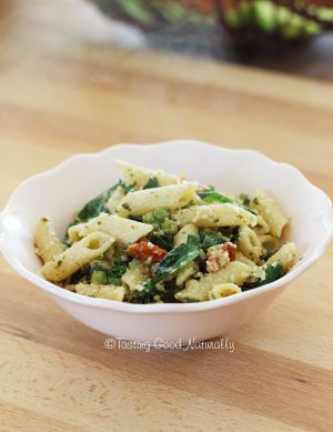 Recette Pâtes aux légumes et pesto citron basilic #vegan