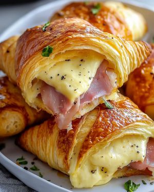 Recette Croissants Jambon Fromage Faciles Maison