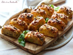 Recette Cakes aux poireaux, carottes, comté & chorizo