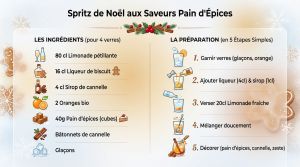 Recette Christmas Spritz : la recette festive au pain d’épices