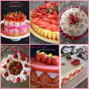 Recette 6 Gâteaux aux fraises pour la fête des mamans