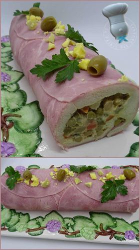 Recette Rouleau à la salade russe
