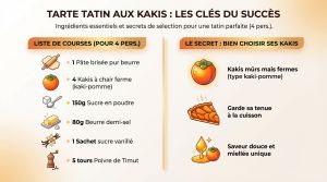 Recette Tarte tatin kaki : recette au caramel et poivre de Timut