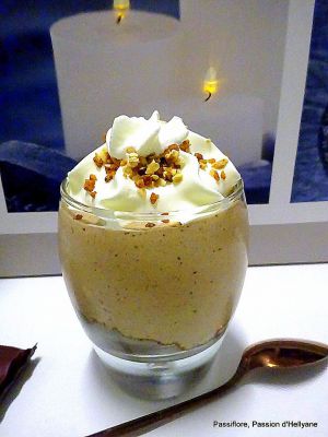 Recette Dessert mousse poires au café Reichi et pâte à tartiner