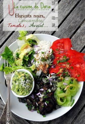 Recette Salade Vegan aux haricots noirs sauce chipotle