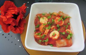 Recette Poêlée de quenelles à la tomate