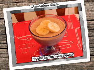 Recette Mousse banane mascarpone
