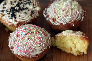 Recette Pause Gourmande : Muffins Chocolat Blanc - Oranges Confites