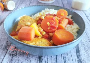 Recette Couscous aux légumes et au poulet