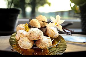 Recette Biscuits secs - Boules coco / vanille /yuzu