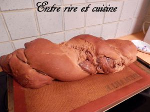 Recette Brioche torsadée au Lait chocolaté et Pâte à tartiner Bridélice®