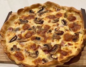 Recette Quiche jambon et champignons