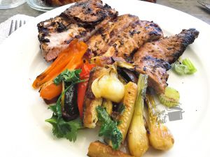 Recette Travers de porc à la plancha accompagné de légumes à la Coriandre