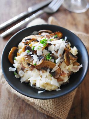 Recette Risotto champignons et Pancetta