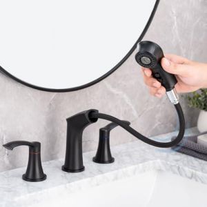 Recette Sleek & Efficient: 3 Hole Bathroom Faucet with Sprayer Review