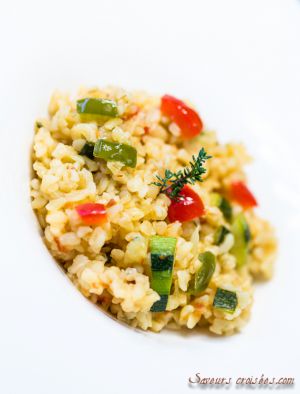 Recette Risotto de boulgour aux légumes du soleil