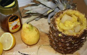 Recette Ananas à la poire Vanillée