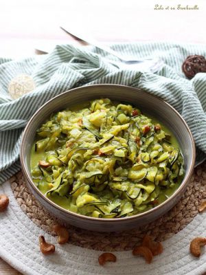 Recette Curry de courgettes aux noix de cajou