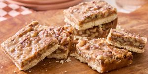 Recette Salted Caramel Pecan Pie Bars