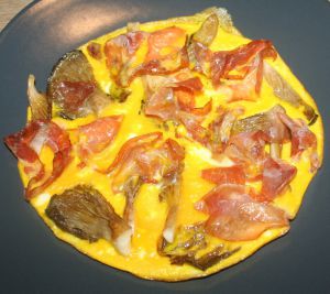 Recette Omelette (frittata) aux pleurotes et coppa