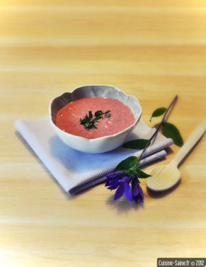 Recette Bio : soupe de fraises