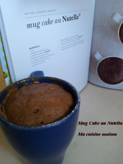 Recette Mug cake au nutella