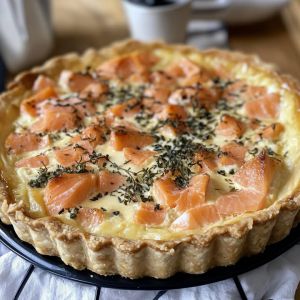 Recette Saumon Boursin Quiche