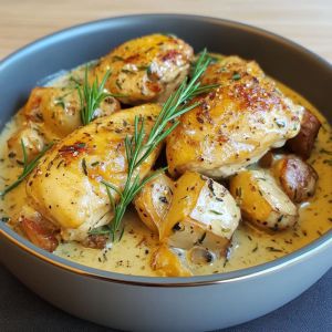 Recette Découvrez la Recette Irresistible d’Aiguillettes de Poulet à la Crème d’Ail – Facile et Délicieuse !