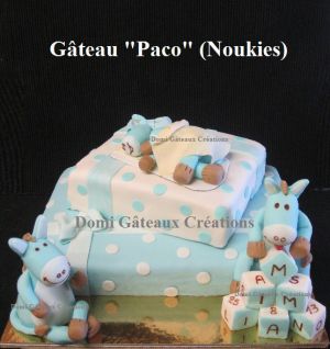 Recette Gâteau "Paco" (Noukies) en Pâte à Sucre