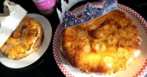 Recette Galette aux amandes, crème de marrons et aux mirabelles