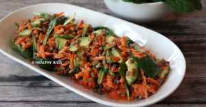 Recette Salade de lentilles aux carottes